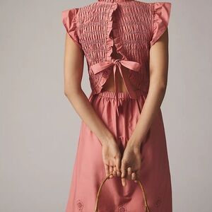 Moon River Flutter-Sleeve Dress SP